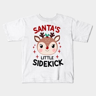 Santa's Little Sidekick Kids T-Shirt